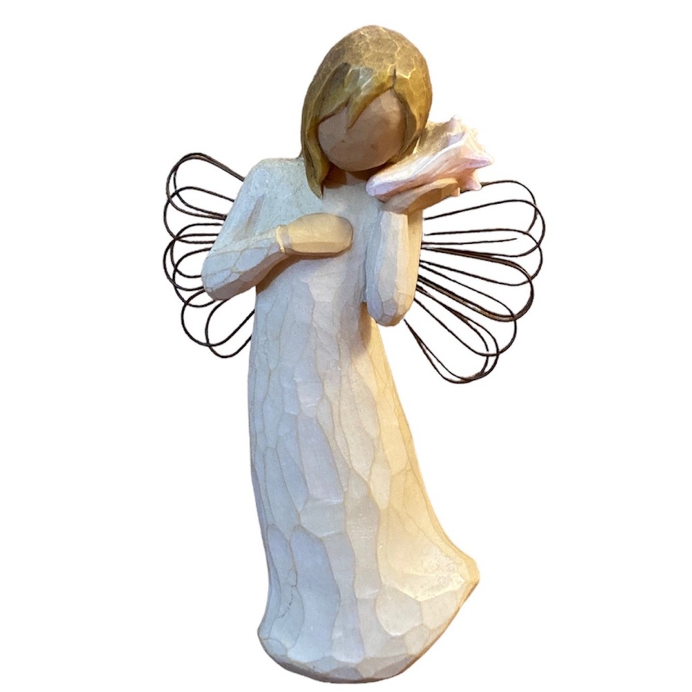 Willow Tree figurine Angel with conch shell “Thinking of You” by Susan Lordi